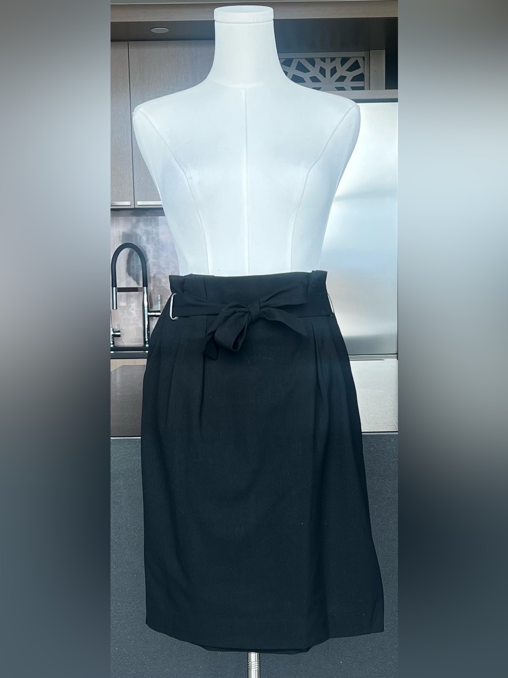Classiques Entier Black Bow-Tie Pencil Skirt